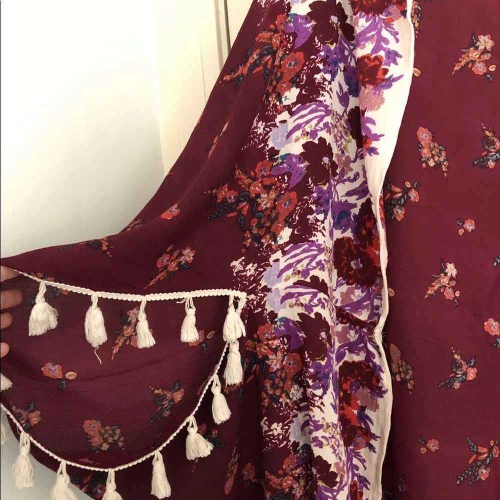 Free People Boho Fringe Kimono - Picture 3 of 6